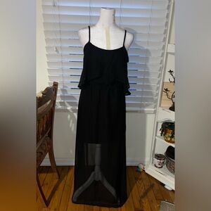 No Boundaries Juniors Black Maxi Dress - size small.